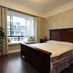 新房双人床简约床上用品卧室家具简洁宽敞的卧室效果图